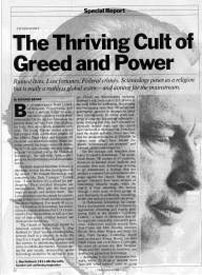 Time Magazine Special Report The Thriving Cult of Greed and Power by
Richard Behar 05-06-1991
