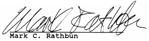 Signature Mark Rathbun